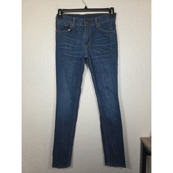 Levis Jeans Mens 30x32 Blue Denim 510 Super Skinny Regular Leg Medium Wash Denim - Picture 1 of 5